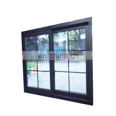 Modern design customized Aluminum sliding windows door system Double glass hurricane impact