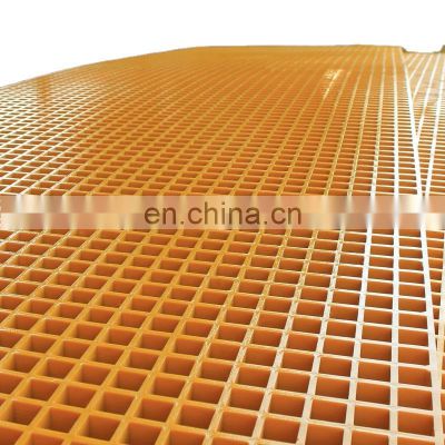 38*38mm Mesh Size Frp Plastic Composite Molded Floor Grating Anti-slip Fiberglass Panel Frp Grating