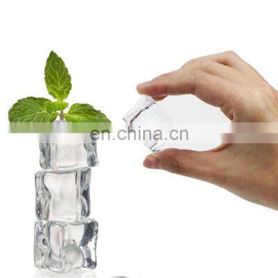 25mm Acrylic Simulation Big Ice Cubes Broken Ice Cubes Photo Props Decorations Auxiliary Photography Background