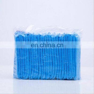 Cofias Desechables Food Industrial Hair Caps White Blue Disposable Nonwoven Hair Net Weaving photo-4