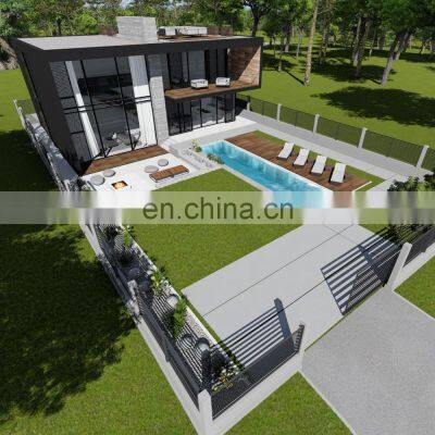 Smarthouse High Quality Prefabricated Light Steel Villa With Car Garage photo-5