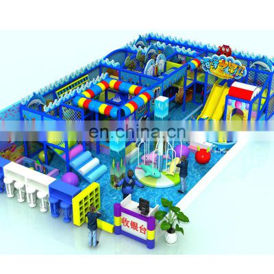 Amusement park plastic slide Children Commercial Kids Small Indoor Playground Equipment with ball pool