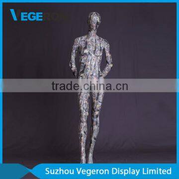 Aquagraphics abstract fiberglass female mannequin