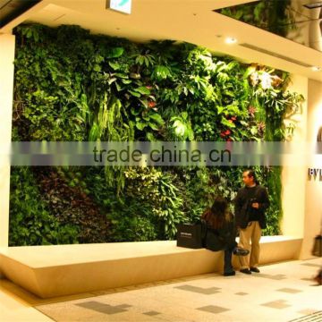 China professtional manufacturer make indoor imitated artificial green plants wall