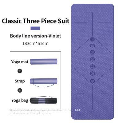 8mm Tpe Yoga Mat Yoga Mat Manufacturer Colorful Custom Logo