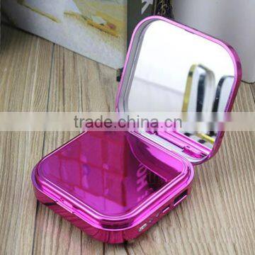 Mini Fashion Cosmetic Mirror Power Bank 10400mAh Phone Charger
