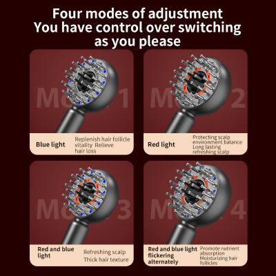 Portable Cordless Electric Head Massager Scalp Massage Comb for Hair and Scalp Care photo-5