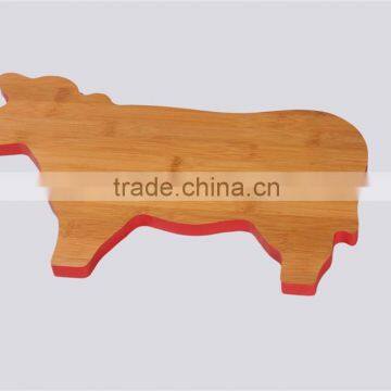 Carbonized Bamboo Cutting Board Set with fun shaprd