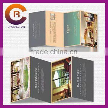 Small MOQ customize information paper folding cheap custom advertising cards