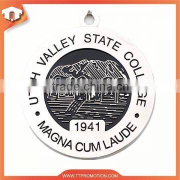 OEM custom silver plated souvenir medal