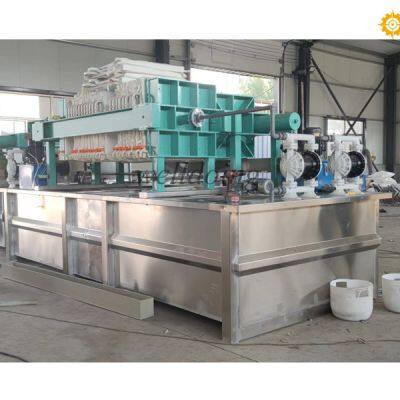 Flexographic ink printer sewage treatmeant system