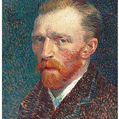 Van Gogh 1887 Self Portrait Oil Painting Art Print Canvas Premium Wall Decor Poster Mural