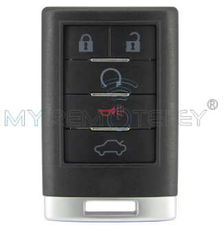 FCC OUC6000066 Remote key 5 button Trunk 315Mhz for Cadillac CTS DTS 2008-2013 PN:20998255