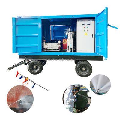Ultra High Pressure Water Jet System Electric Motor Driven Cleaning Pumps Unit Water Pump Surface Cleaning Machine