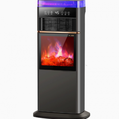 Heater/3D Atomizing Fireplace Warm Air/machine Simulation Flame/steam Humidifier Voice Remote Control Fireplace(Wechat:13510231336）