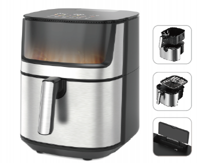 Воздушный фриер/Умный многофункциональный/Видимый воздушный фриер для домашнего использования (Wechat: 13510231336)