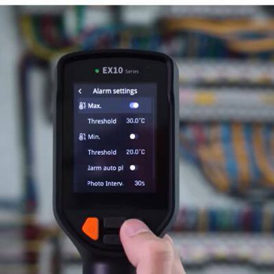 Raythink EX10 Series Câmera Térmica Portátil com Foco Fixo 40°×30° de Campo de Visão para Reparos Automotivos