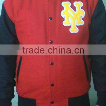 2015 Wool Jackets/Varsity Jackets / Amazing Beautiful Wool Jackets / GREEN TIGER SPORTS wool with Leather Sleeves Jackets....