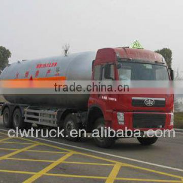 Jiefang 8*4 lpg gas tank truck,35.5m3 Biggest LPG Transportation Truck