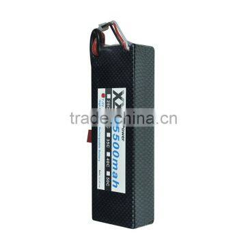 High Powe Hard Case Lipo Battery 5500mah 7.4v With Universal Plug System photo-5