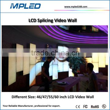 Long life span 47 inch lcd video wall for hall