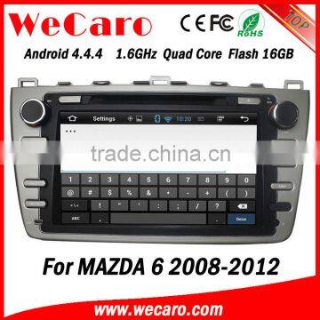 Wecaro in Dash 2 Din Touch Screen Android 4.4.4 Car Dvd Gps Navigation Radio Gps Car Media Player for Mazda 6 2008 -2012 photo-3