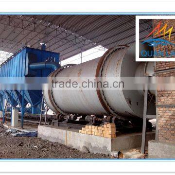 Three cylinder rotary drum dryer