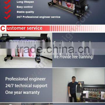 Heavy Duty Funsunjet FS3202K 3.2m / 10ft Outdoor and Indoor Advertising Printing Machine With Two DX5 Heads 1440dpi photo-3