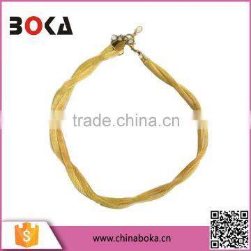 Factory Direct Sale Golden Jewlery Fashion Tube Necklace Decoration For Apparel