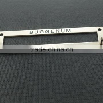 etch letter metal stainless steel name tag holder