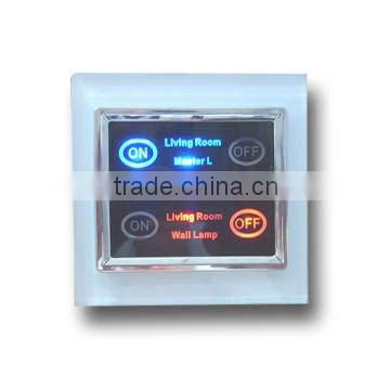 TDXE4404S 2 Gang 2 Way Remote Control Lighting Switch With Touch Screen