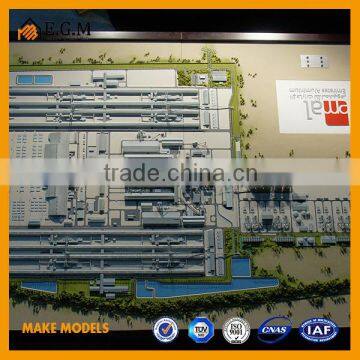 3d interior rendering industrial factory model