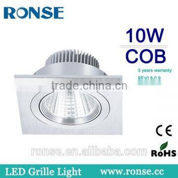 Ronse square cob grille light silver color high lumens for office lighting(RS-2101-1(C))