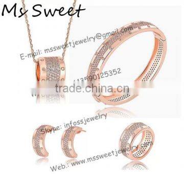 2015 newest design gold jewelry set in factory price