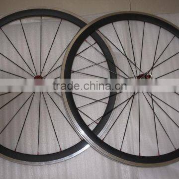 2016 new!!! high quality alloy+carbon clincher wheelset 700c AC38