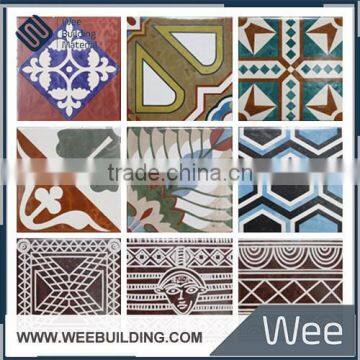 balcony non slip hand painted ceramic tiles for decorative