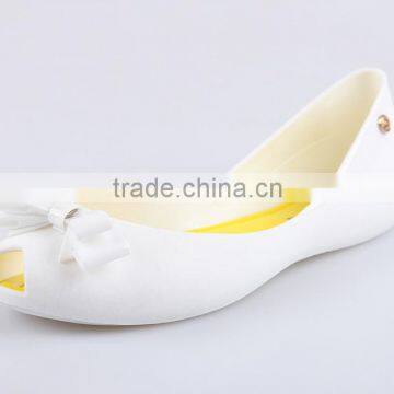 2016 Women Flats Shoes Fish Mouth Butterfly Plastic Melissa Shoes Causal Lady Shoes Pvc Jelly Flats Shoes for Women photo-2