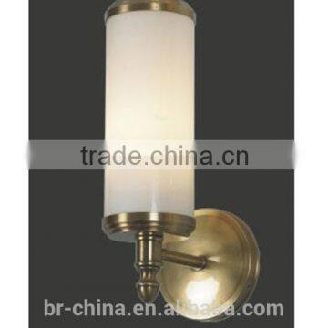 brass wall lamp with single glass shade WL552-1