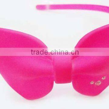 Neon colored bowknot rubber headbands