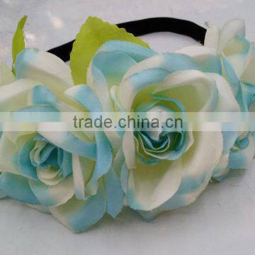 HL013 Fashion Women Tiara Flower Garland Crown Headband Wedding Garland Crown Hairband Beach photo-3