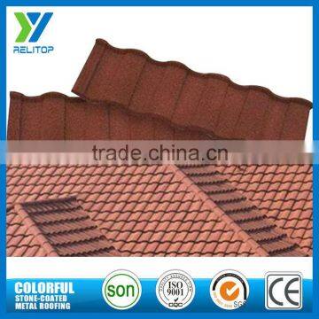 Sand coated famous modern china factory colored roof tile