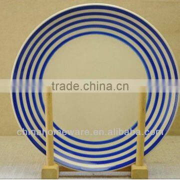 Colourful ceramic plate, stoneware dishes, stoneware dinnerware