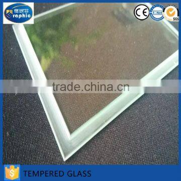 Custom cut to size flat edge toughened glass in alibaba