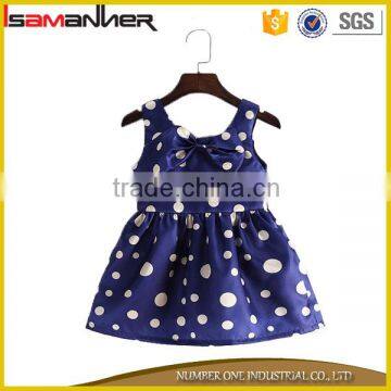 Haiwaiian vacation clothing polka dot cutely baby fancy frocks designs