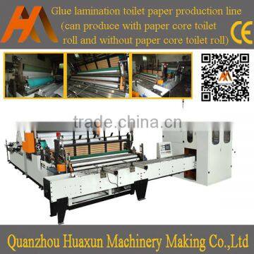 High speed automatic embossed rewinding toilet tissue making machine equipment