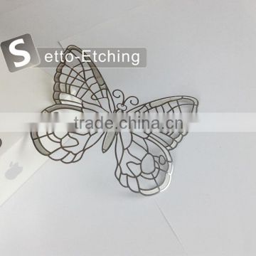 Custom steel etching butterfly craft