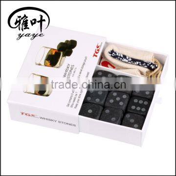 Fashionable personalize engraving whiskey stone ice cube gifts for whiskey lovers