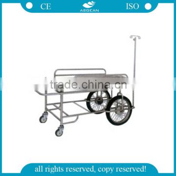 AG-SS031 Hot sale! stainless steel hospital transport stretcher trolley