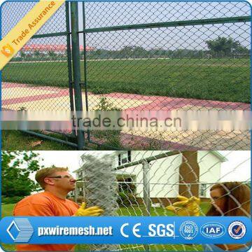 Decorative Galvanized and PVC used chain link fence for sale from qunkun