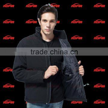 KCFIR far infrared rechargeable heated clothes with 5200 mah li battery is man ' heated jacket